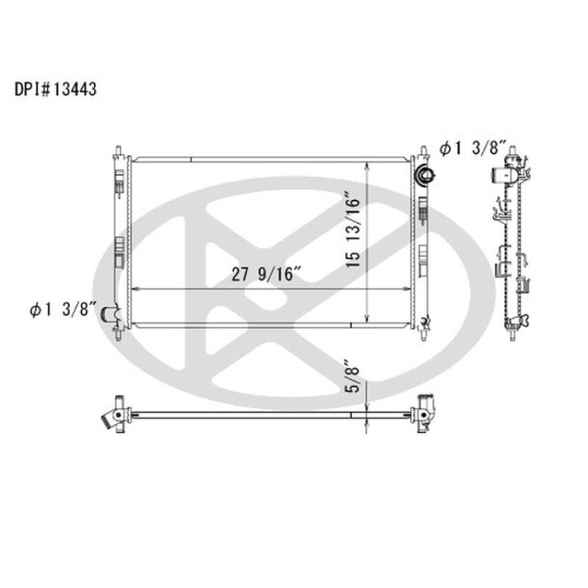 KOYORAD A13443 Koyorad Radiator A13443
