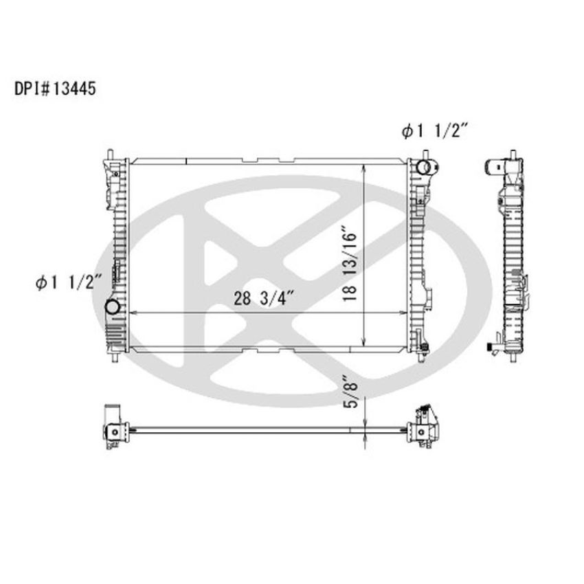 KOYORAD A13445 Koyorad Radiator A13445