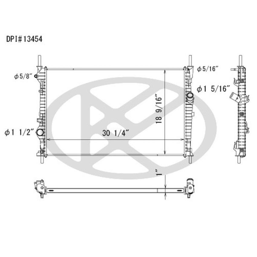 KOYORAD A13454 Koyorad Radiator A13454