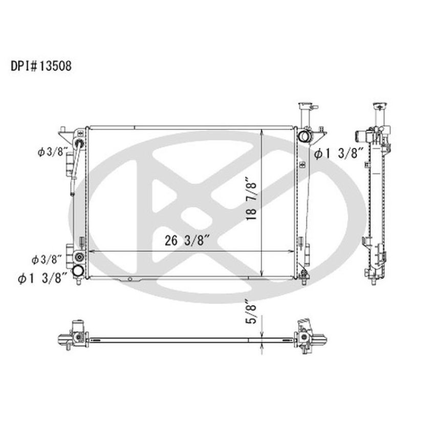 KOYORAD A13508 Koyorad Radiator A13508