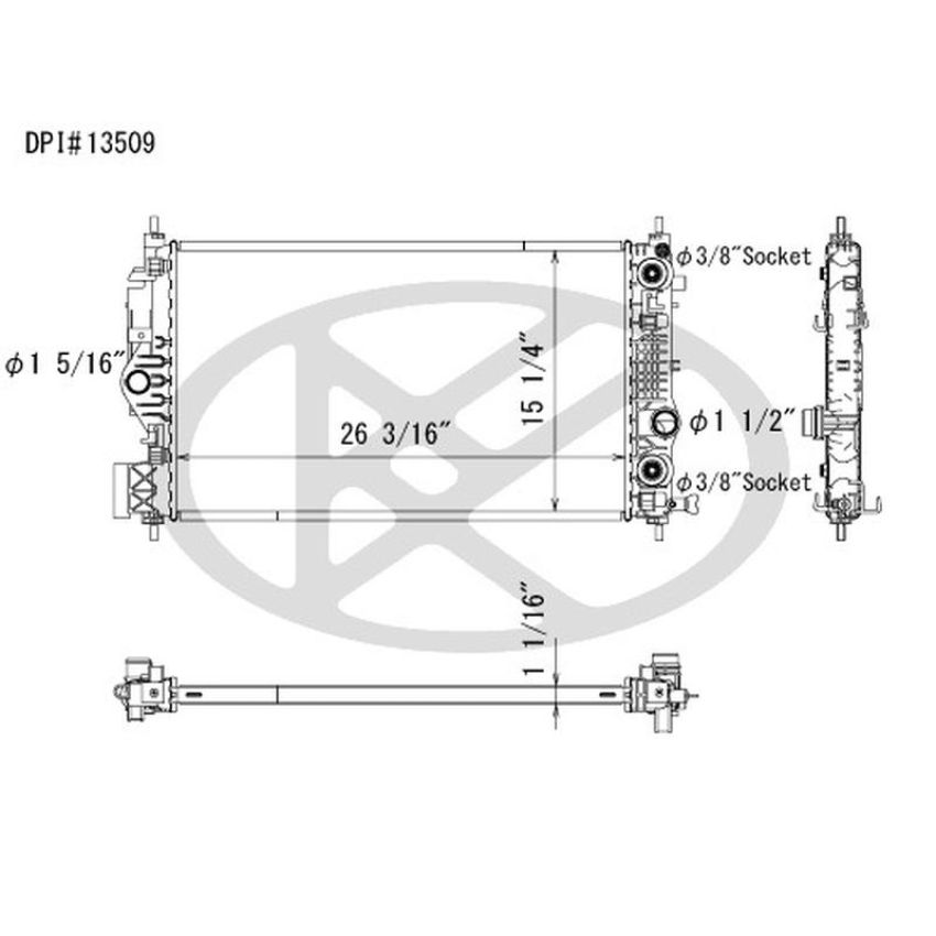 KOYORAD A13509 Koyorad Radiator A13509