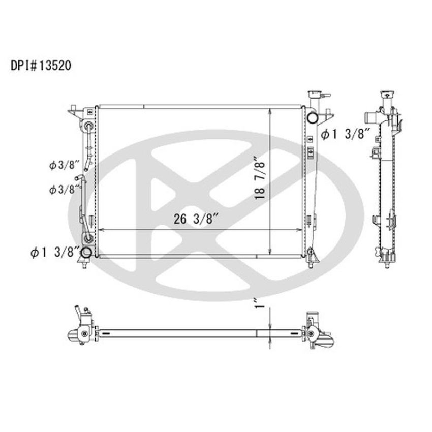 KOYORAD A13520 Koyorad Radiator A13520