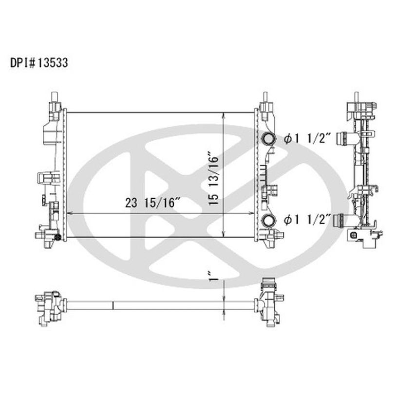 KOYORAD A13533 Koyorad Radiator A13533