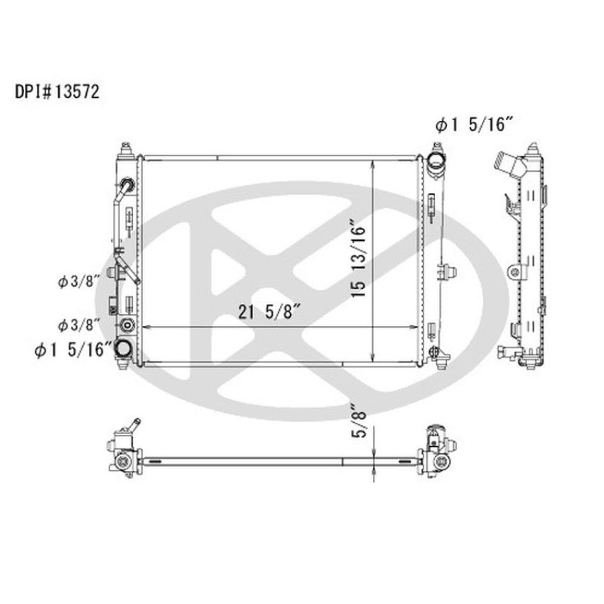 KOYORAD A13572 Koyorad Radiator A13572