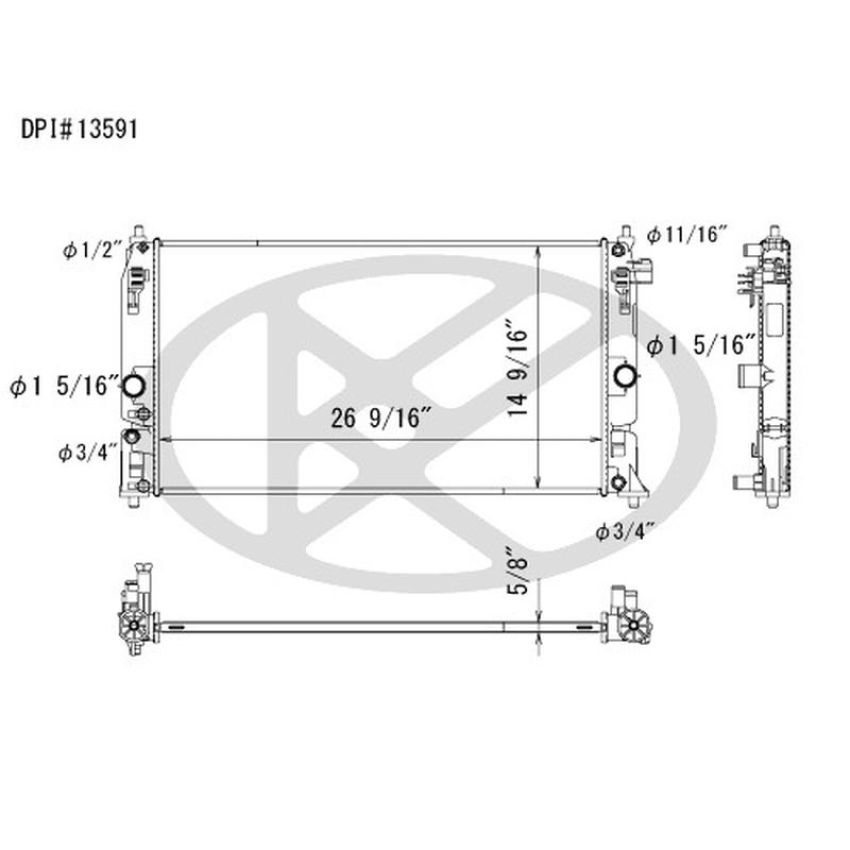KOYORAD A13591 Koyorad Radiator A13591