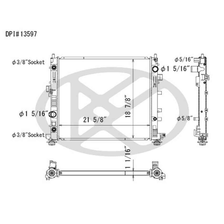 KOYORAD A13597 Koyorad Radiator A13597