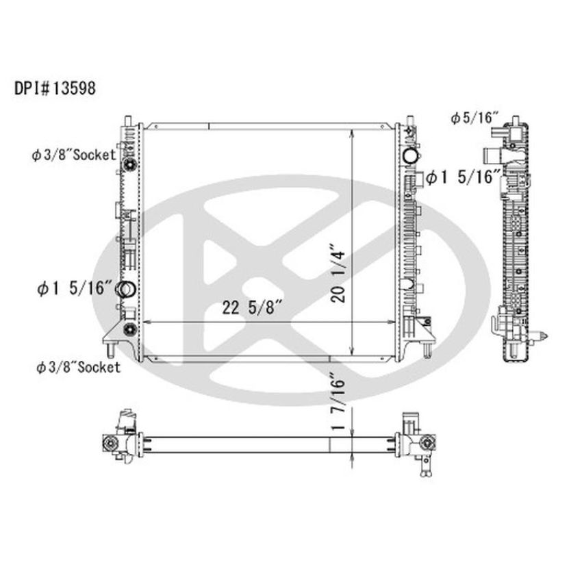 KOYORAD A13598 Koyorad Radiator A13598