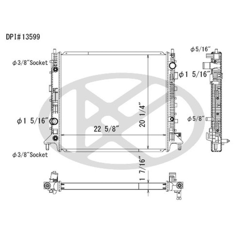 KOYORAD A13599 Koyorad Radiator A13599