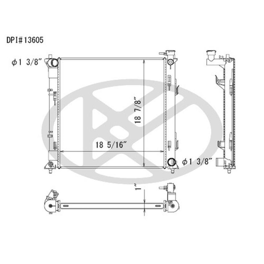 KOYORAD A13605 Koyorad Radiator A13605