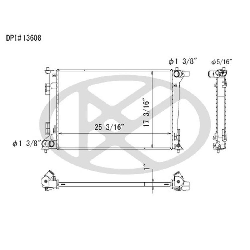 KOYORAD A13608 Koyorad Radiator A13608