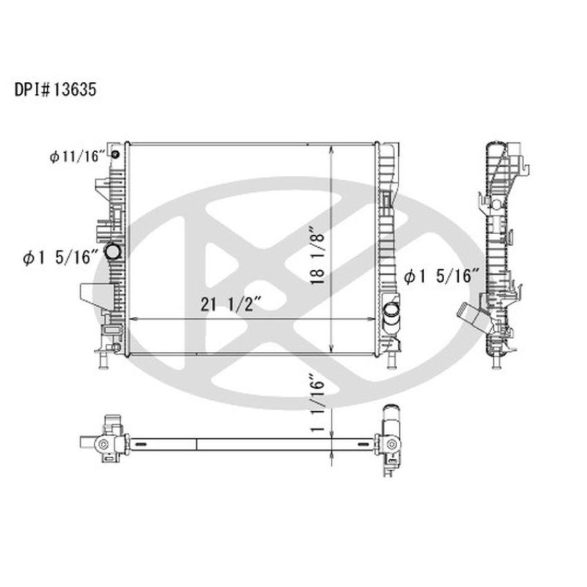 KOYORAD A13635 Koyorad Radiator A13635
