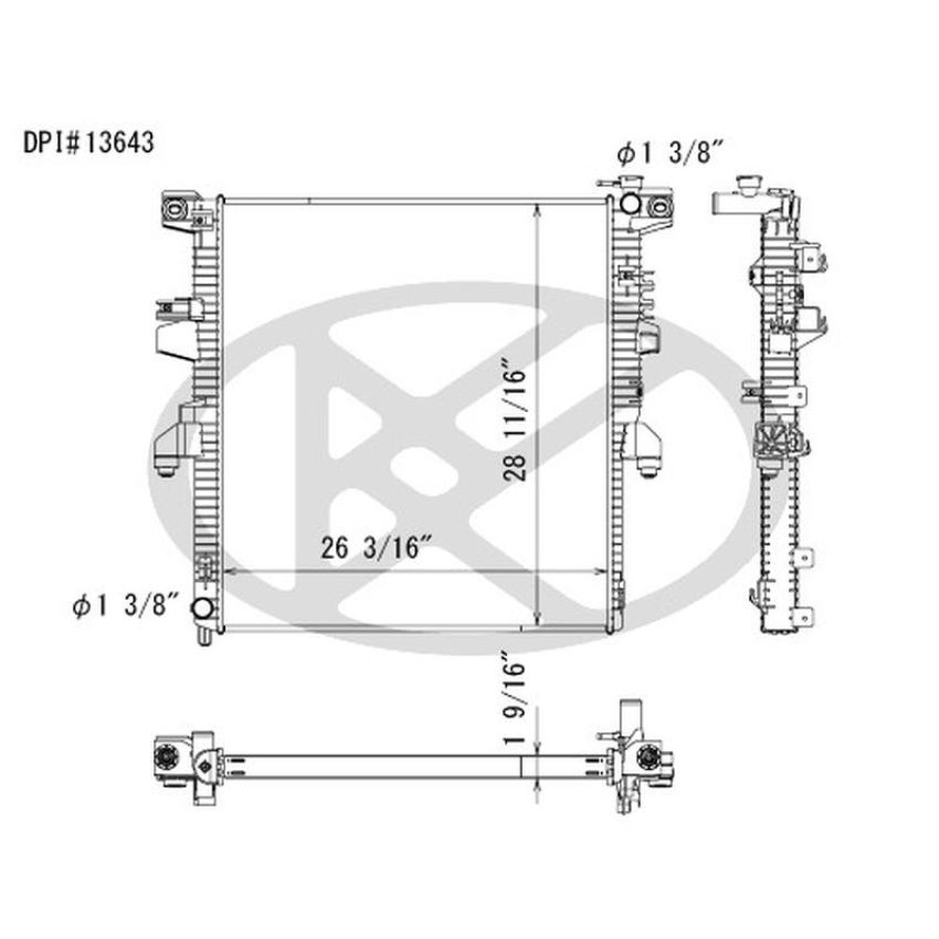 KOYORAD A13643 Koyorad Radiator A13643