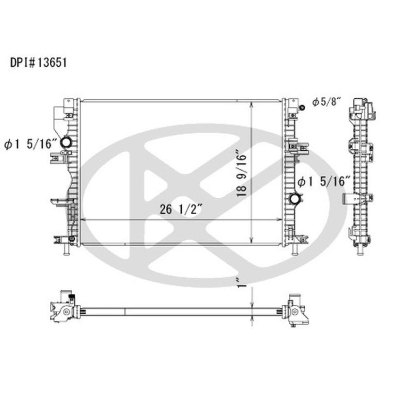 KOYORAD A13651 Koyorad Radiator A13651