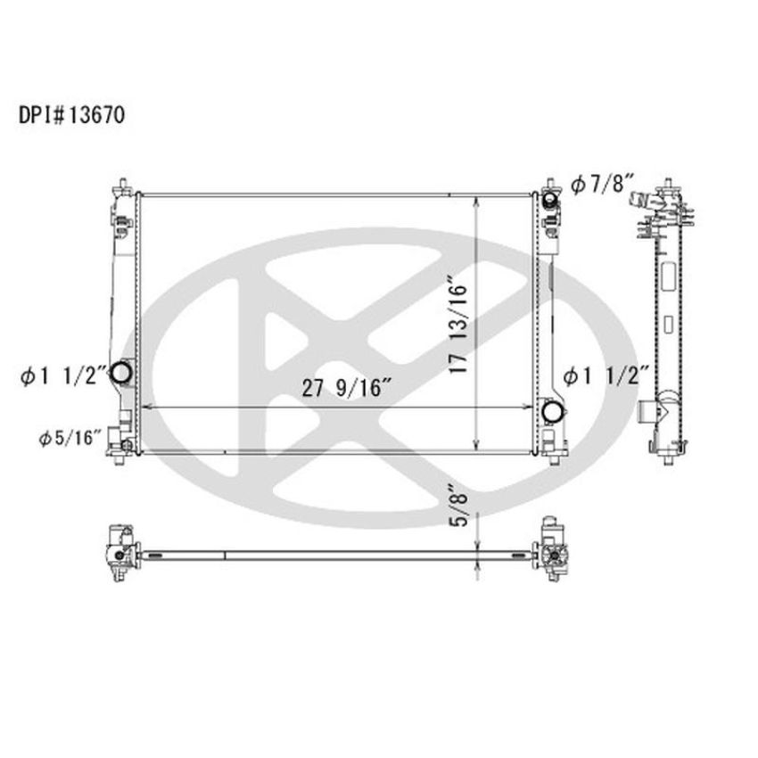 KOYORAD A13670 Koyorad Radiator A13670