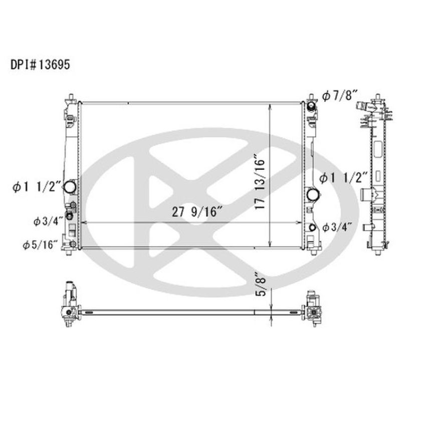 KOYORAD A13695 Koyorad Radiator A13695