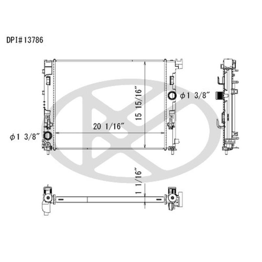KOYORAD A13786 Koyorad Radiator A13786