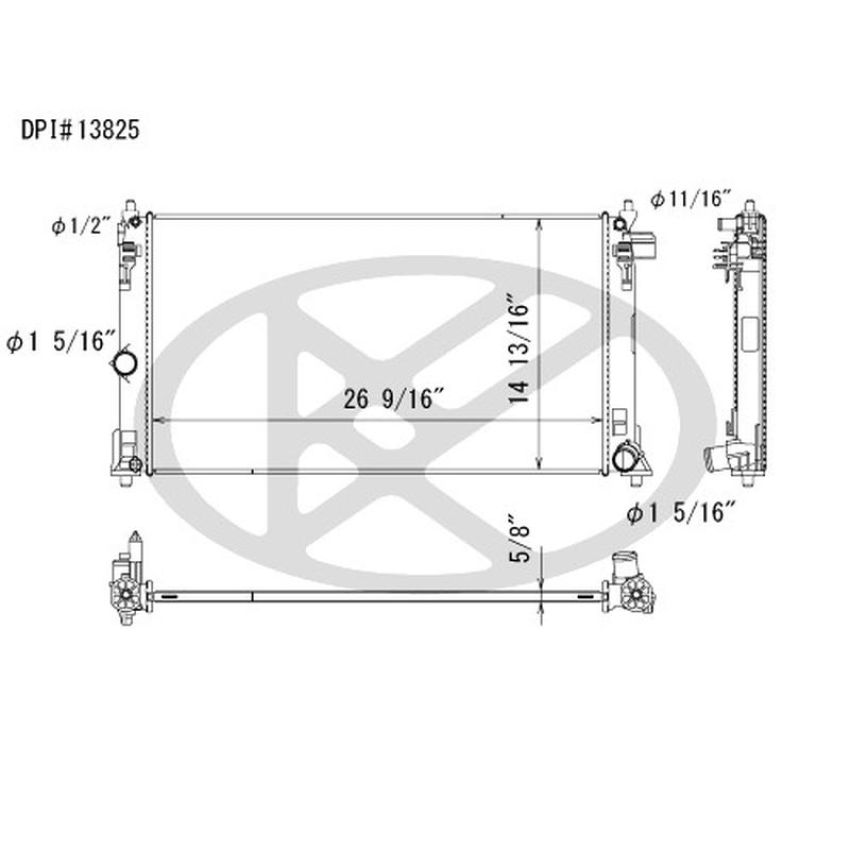 KOYORAD A13825 Koyorad Radiator A13825