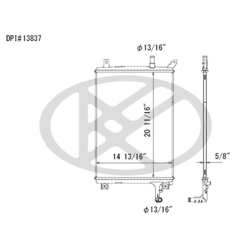 KOYORAD A13837 Koyorad Radiator A13837