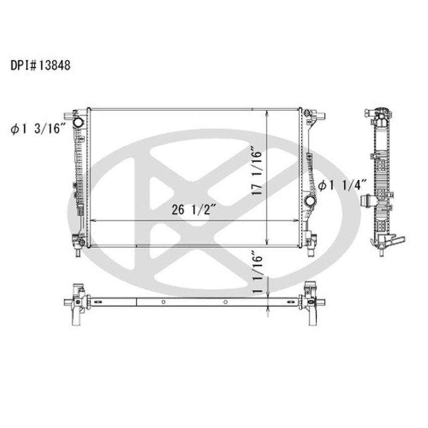 KOYORAD A13848 Koyorad Radiator A13848