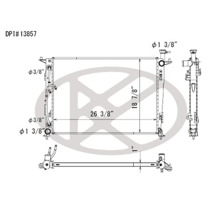 KOYORAD A13857 Koyorad Radiator A13857