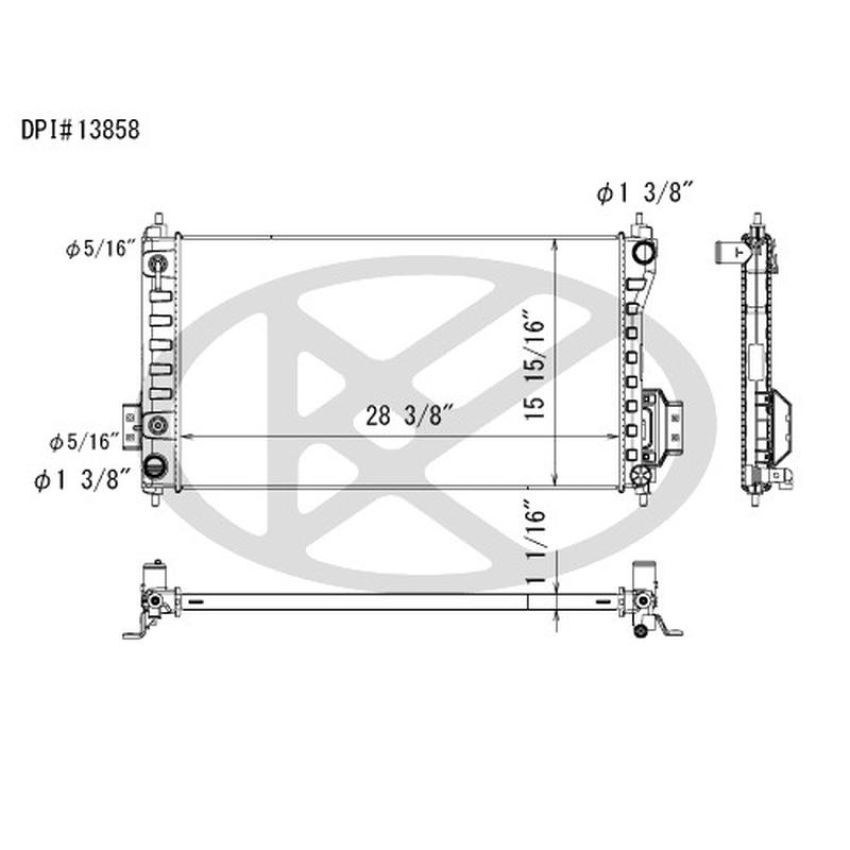 KOYORAD A13858 Koyorad Radiator A13858