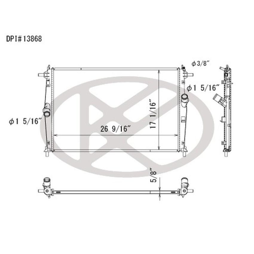 KOYORAD A13868 Koyorad Radiator A13868