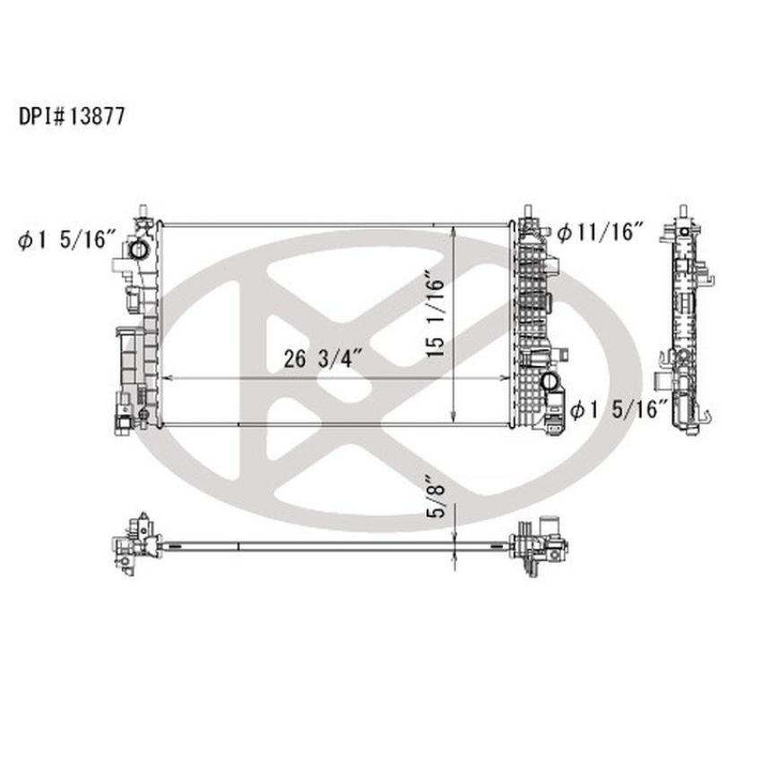 KOYORAD A13877 Koyorad Radiator A13877