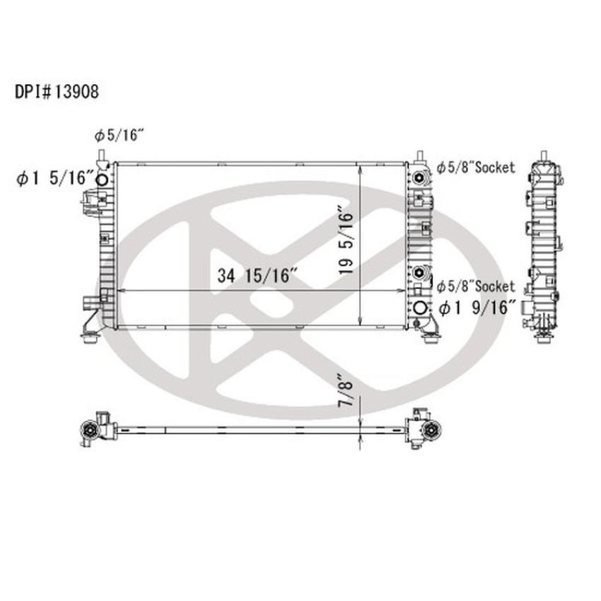 KOYORAD A13908 Koyorad Radiator A13908