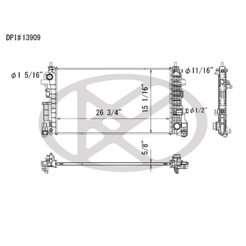 KOYORAD A13909 Koyorad Radiator A13909