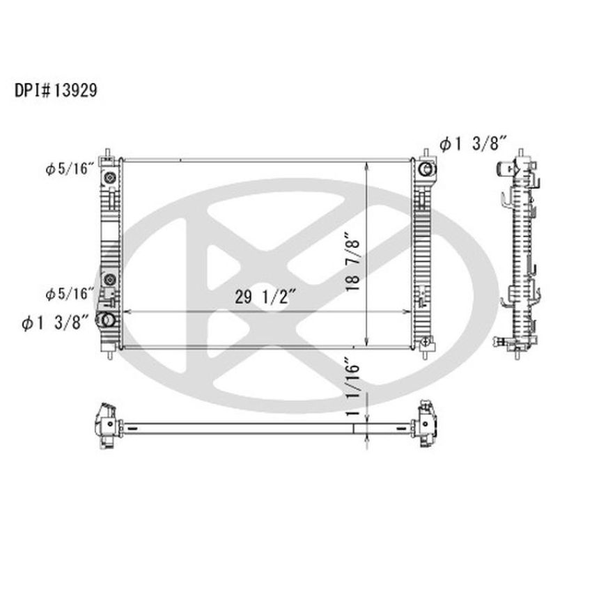 KOYORAD A13929 Koyorad Radiator A13929