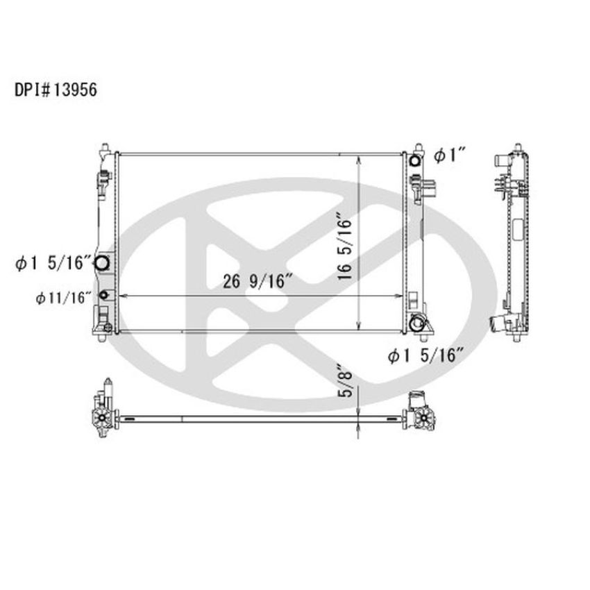 KOYORAD A13956 Koyorad Radiator A13956