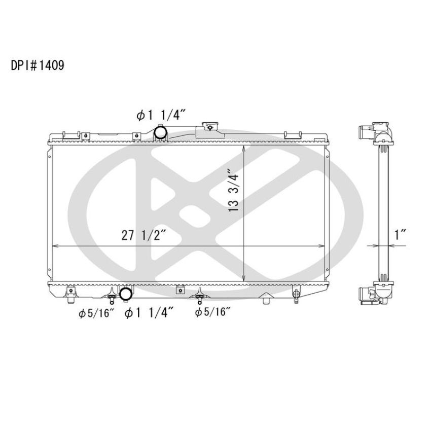 KOYORAD A1409 Koyorad Radiator A1409