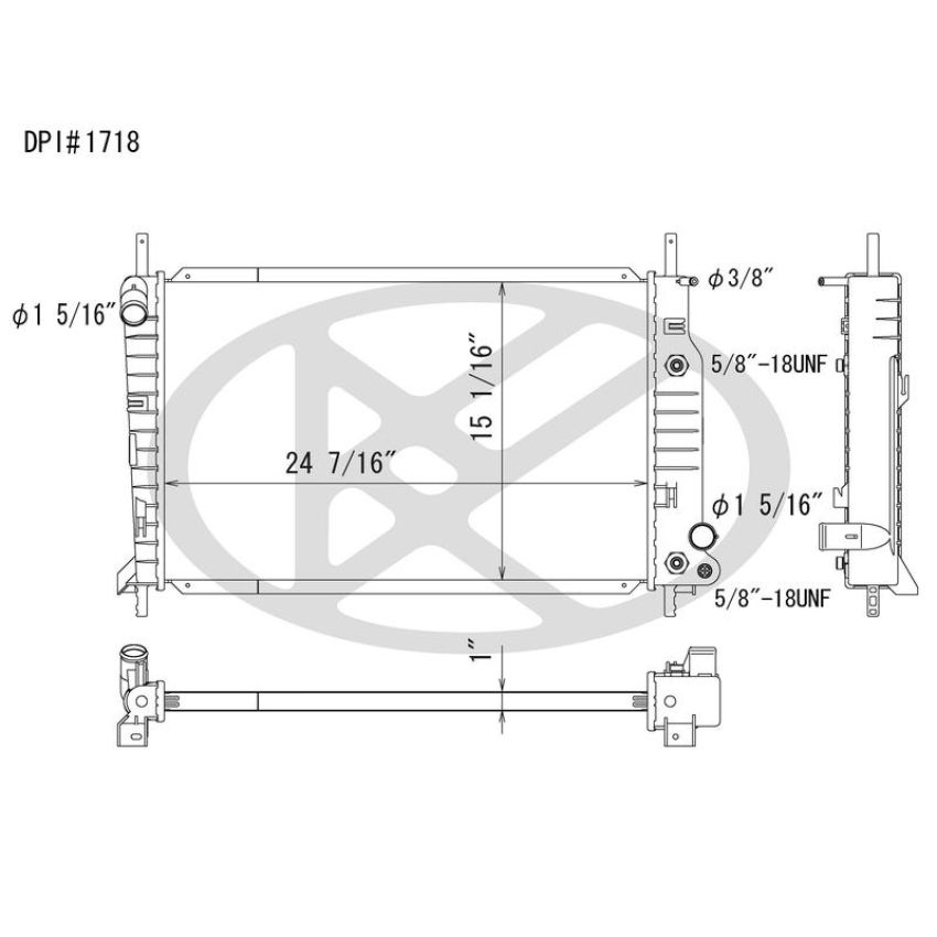 KOYORAD A1718 Koyorad Radiator A1718