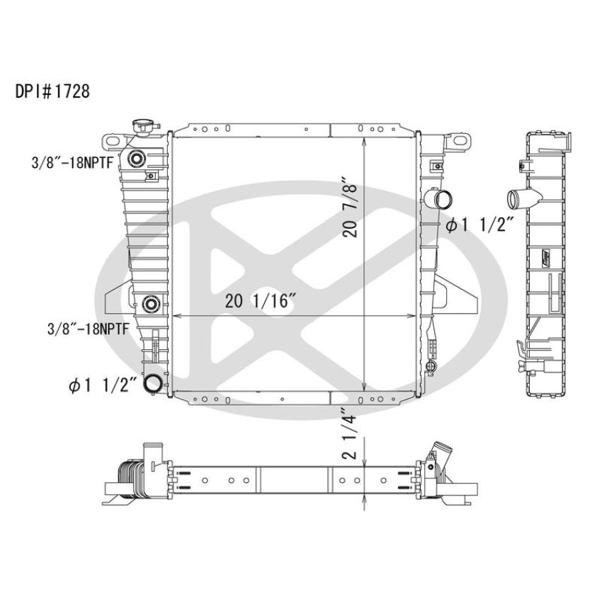 KOYORAD A1728 Koyorad Radiator A1728