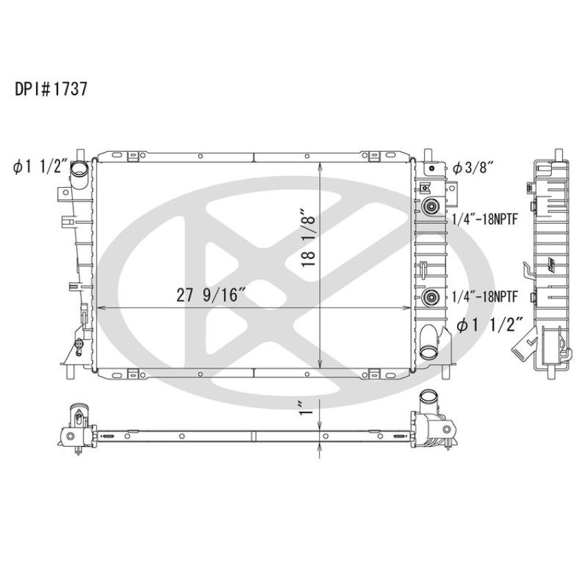 KOYORAD A1737 Koyorad Radiator A1737