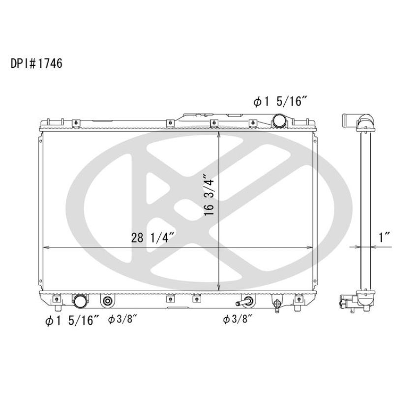 KOYORAD A1746 Koyorad Radiator A1746