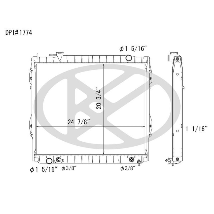 KOYORAD A1774 Koyorad Radiator A1774