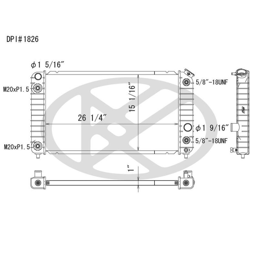 KOYORAD A1826 Koyorad Radiator A1826
