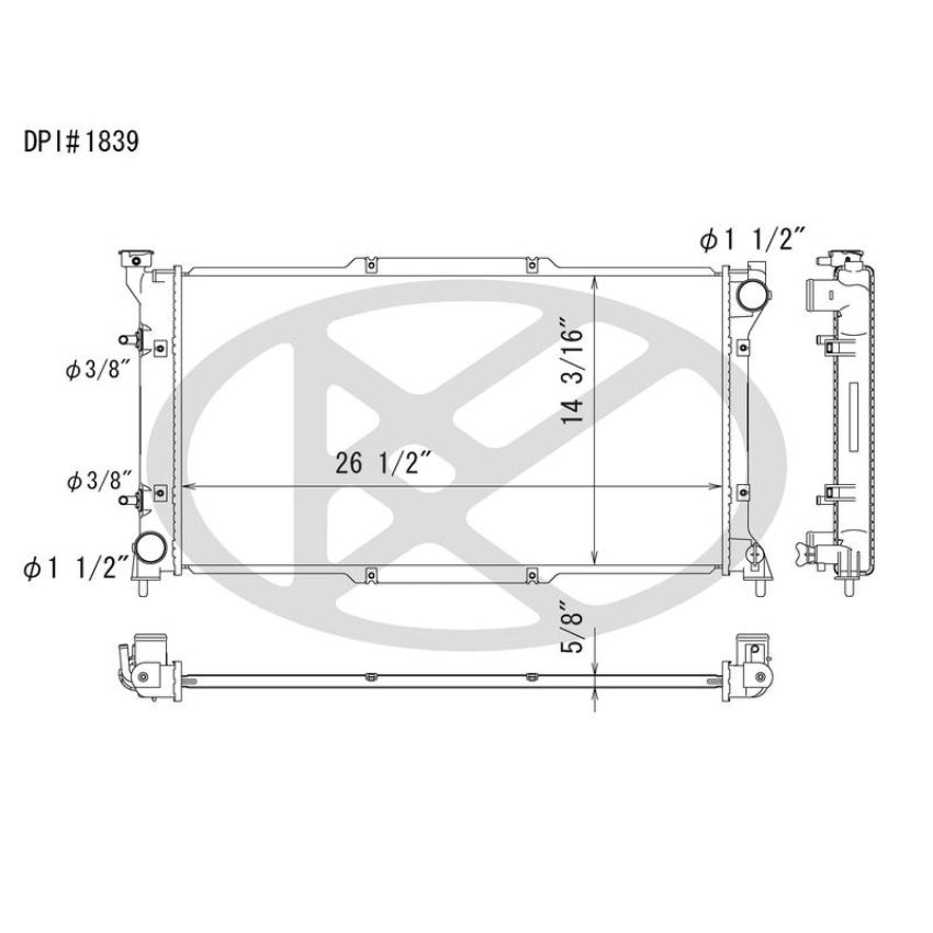 KOYORAD A1839 Koyorad Radiator A1839