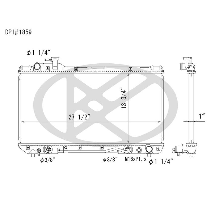 KOYORAD A1859 Koyorad Radiator A1859