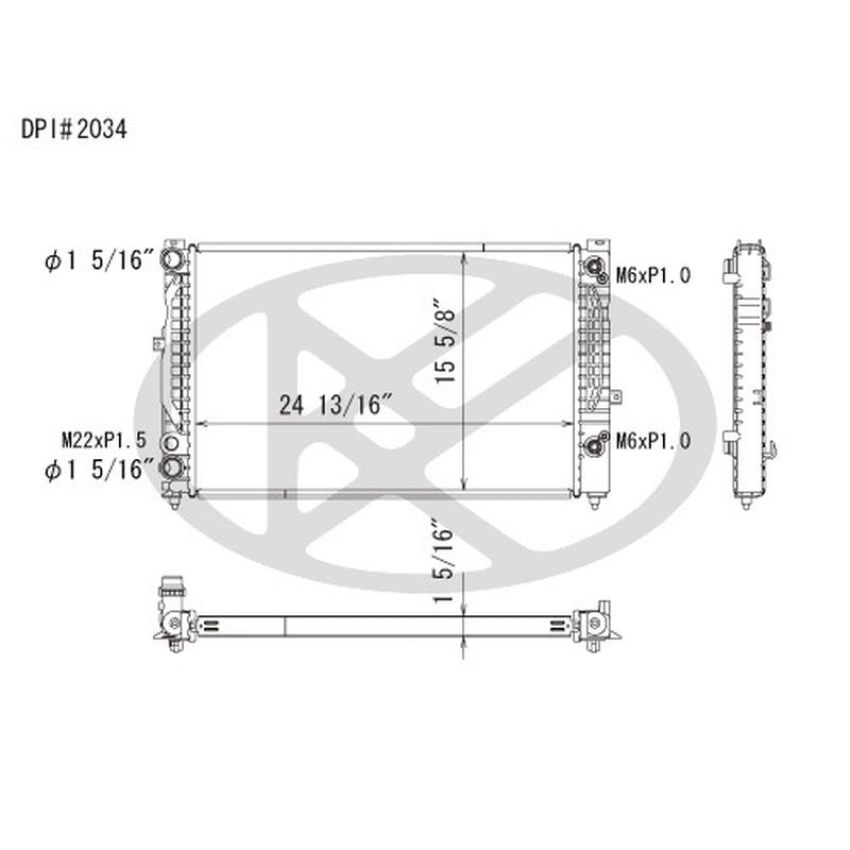 KOYORAD A2034 Koyorad Radiator A2034