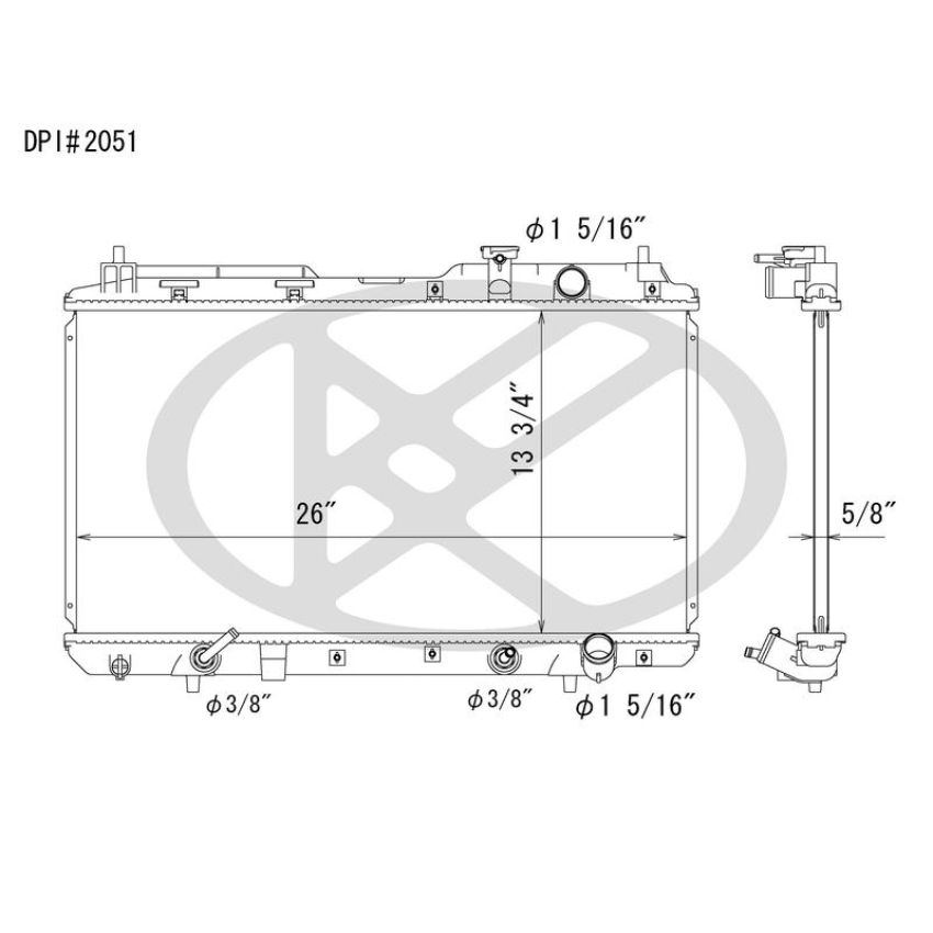 KOYORAD A2051 Koyorad Radiator A2051