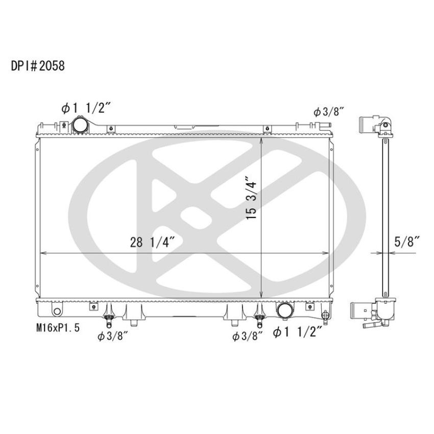 KOYORAD A2058 Koyorad Radiator A2058