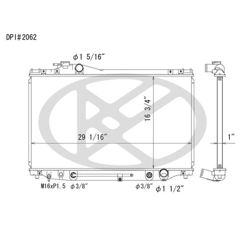 KOYORAD A2062 Koyorad Radiator A2062