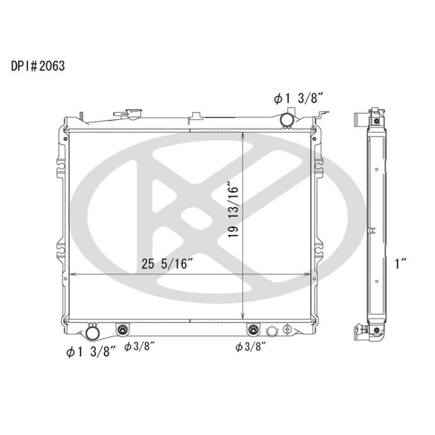 KOYORAD A2063 Koyorad Radiator A2063