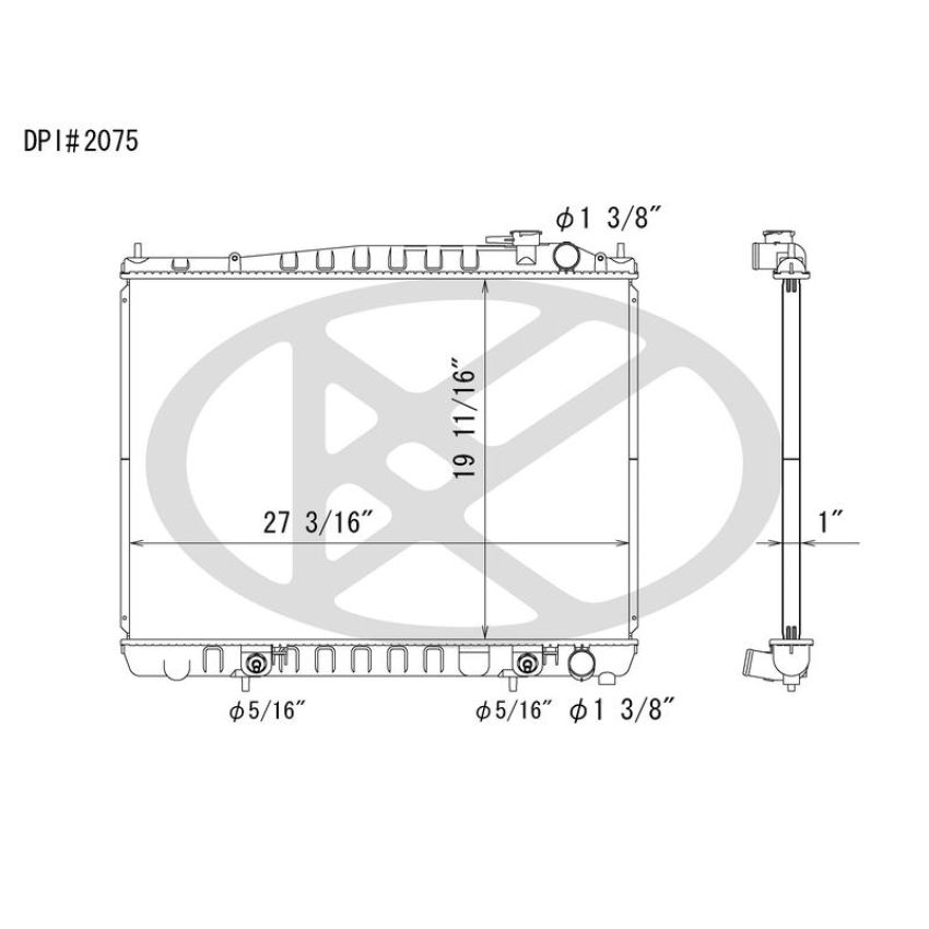 KOYORAD A2075 Koyorad Radiator A2075