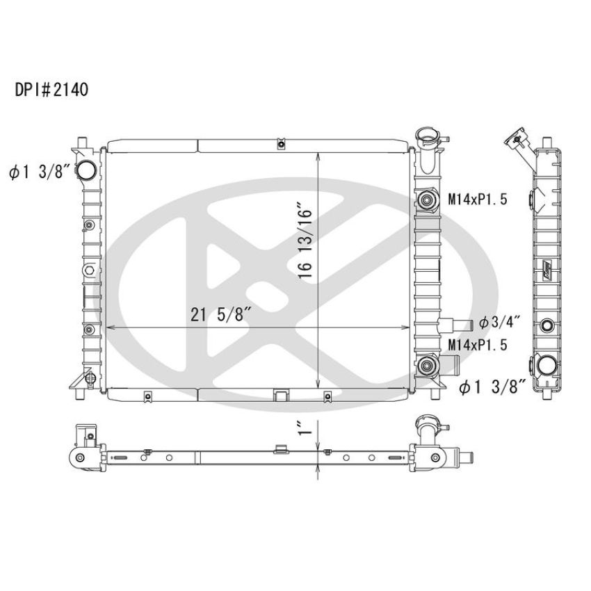 KOYORAD A2140 Koyorad Radiator A2140