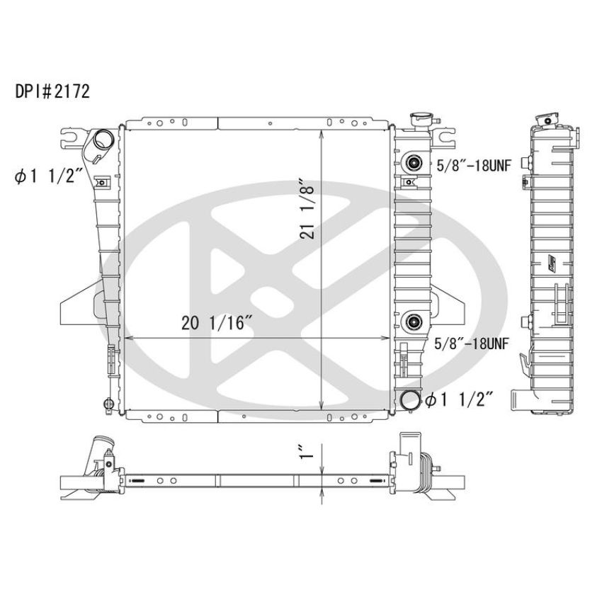 KOYORAD A2172 Koyorad Radiator A2172