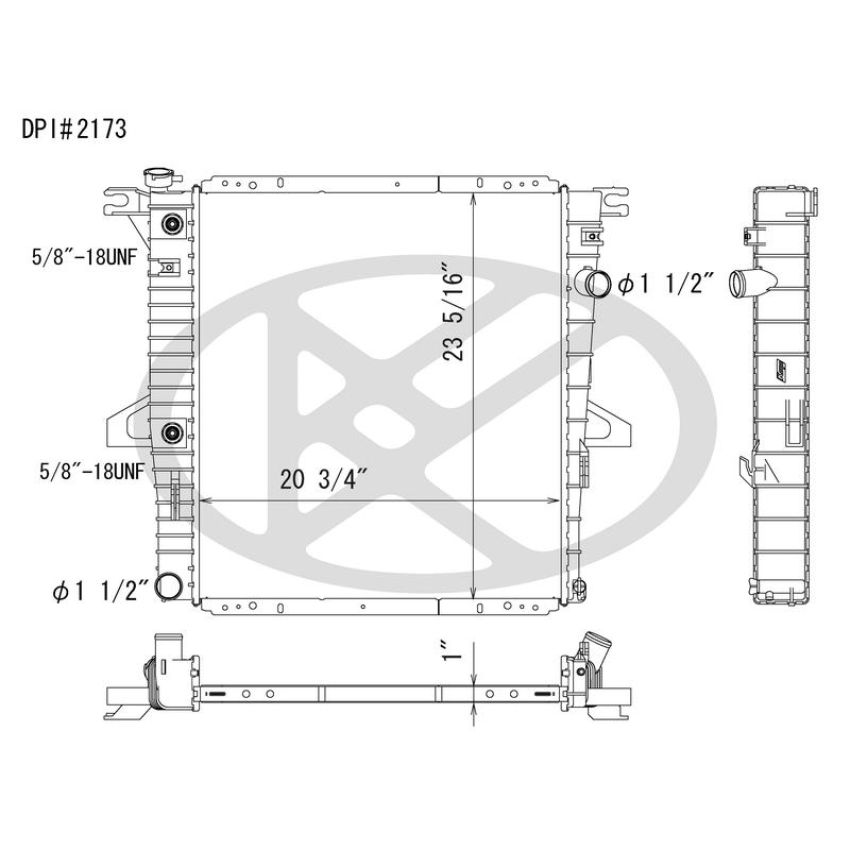 KOYORAD A2173 Koyorad Radiator A2173