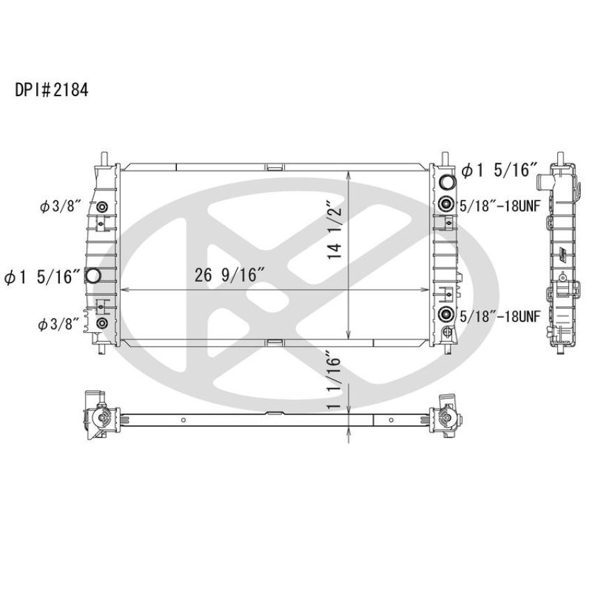 KOYORAD A2184 Koyorad Radiator A2184